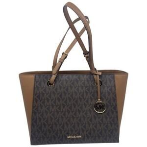 Michael Kors Walsh Borwn Leather Shoulder Bag